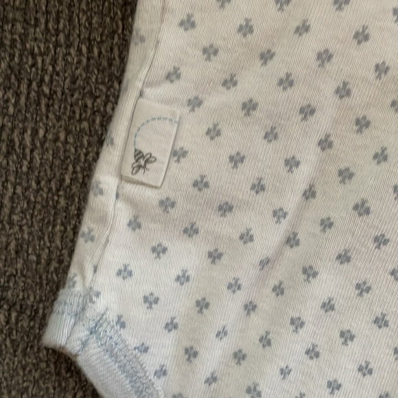 Burt’s Bees Long Sleeve Bee Print Onesie Size 3-6 Months - Picture 5 of 5